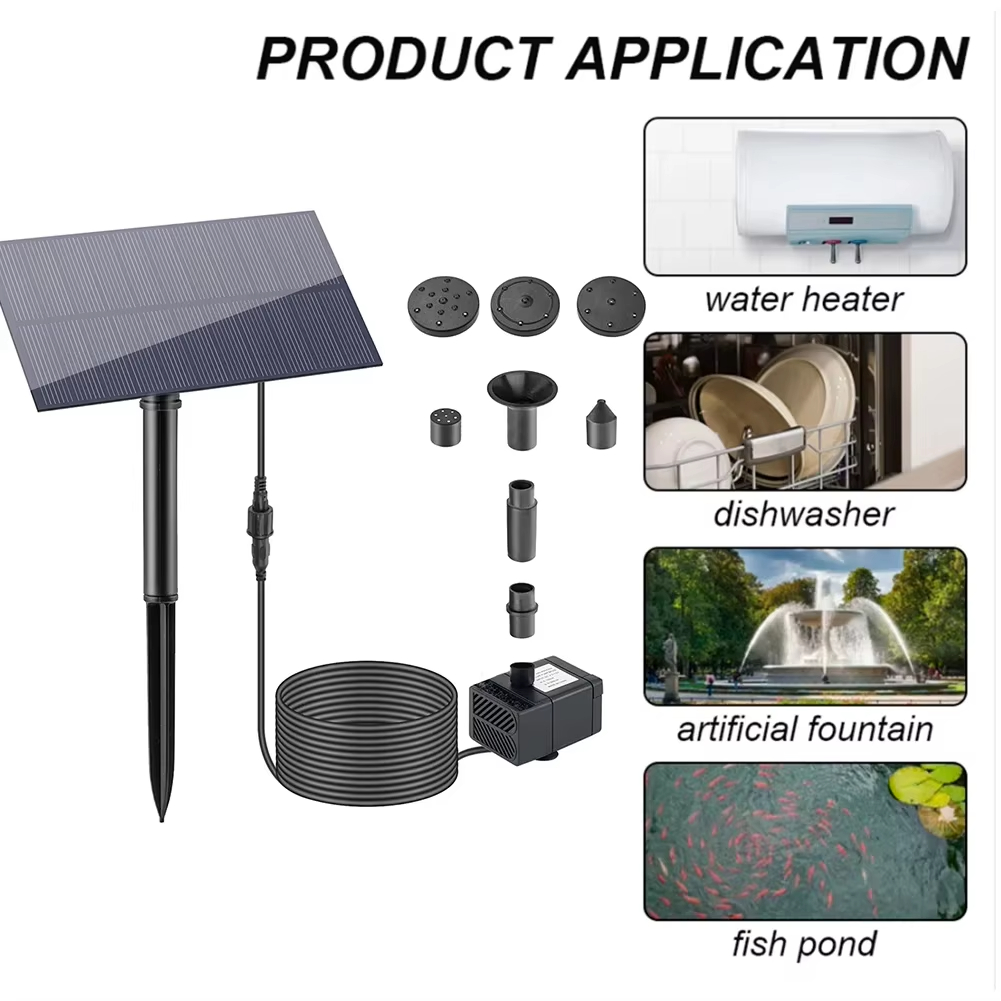 Outdoor Power Kit - Mini 5W 5V Solar Fountain Pump