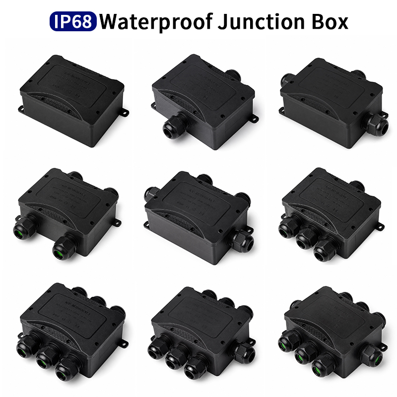 Outdoor Power Wire - IP68 Waterproof Junction Box 2-8 Way