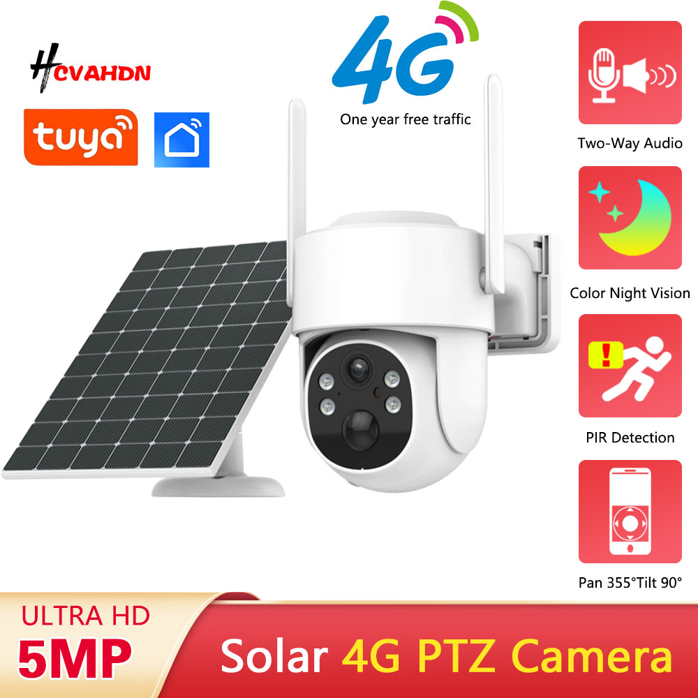 Outdoor Power Unlimited - Tuya 4G 5MP Solar Surveillance Smart