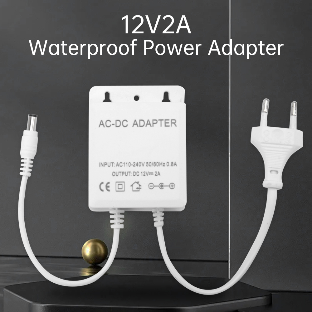 DC12V 2A EU Plug Adapter Secur - огляд і ціна Outdoor Power Wire