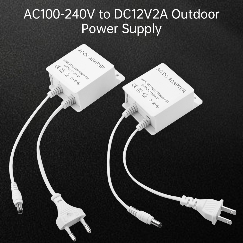 DC12V 2A EU Plug Adapter Secur - огляд і ціна Outdoor Power Wire