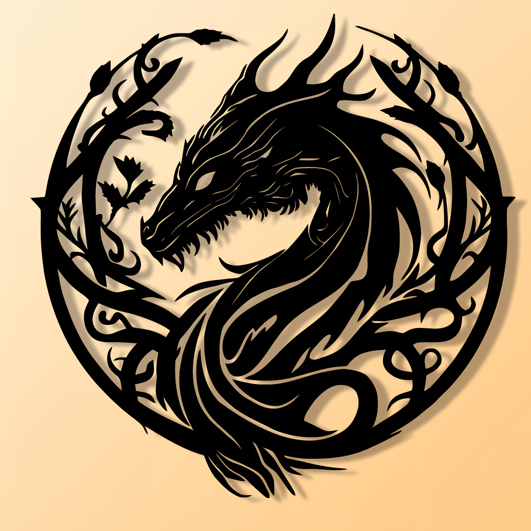 Ancient Zodiac Dragon Wall Art - огляд і ціна Outdoor Power Garage