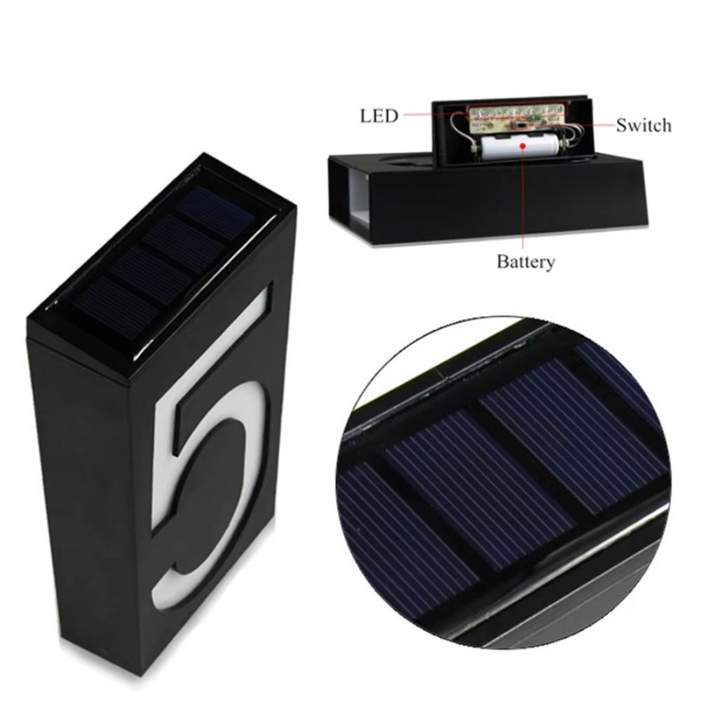 Easy Install Solar LED House N - огляд і ціна Outdoor Power Number