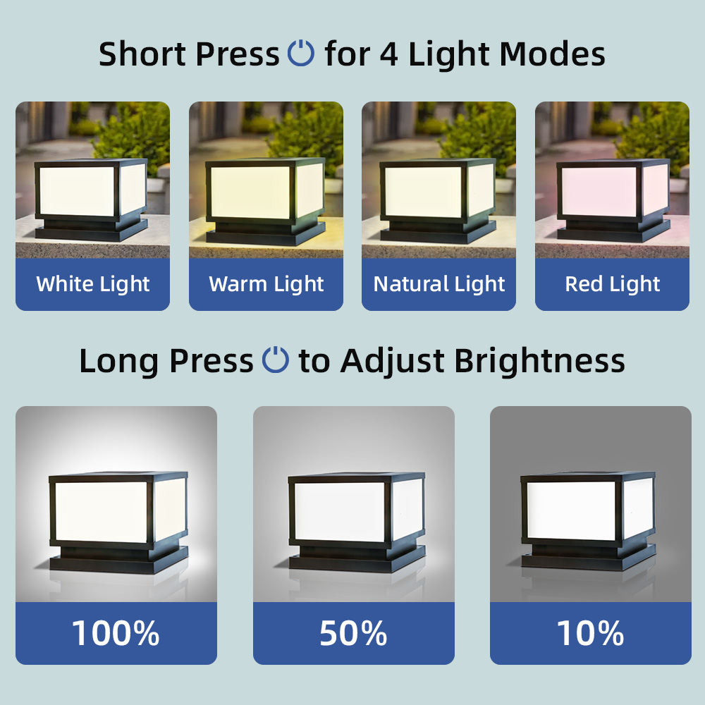 LED Solar Lights Outdoors Wate - огляд і ціна Outdoor Power Post
