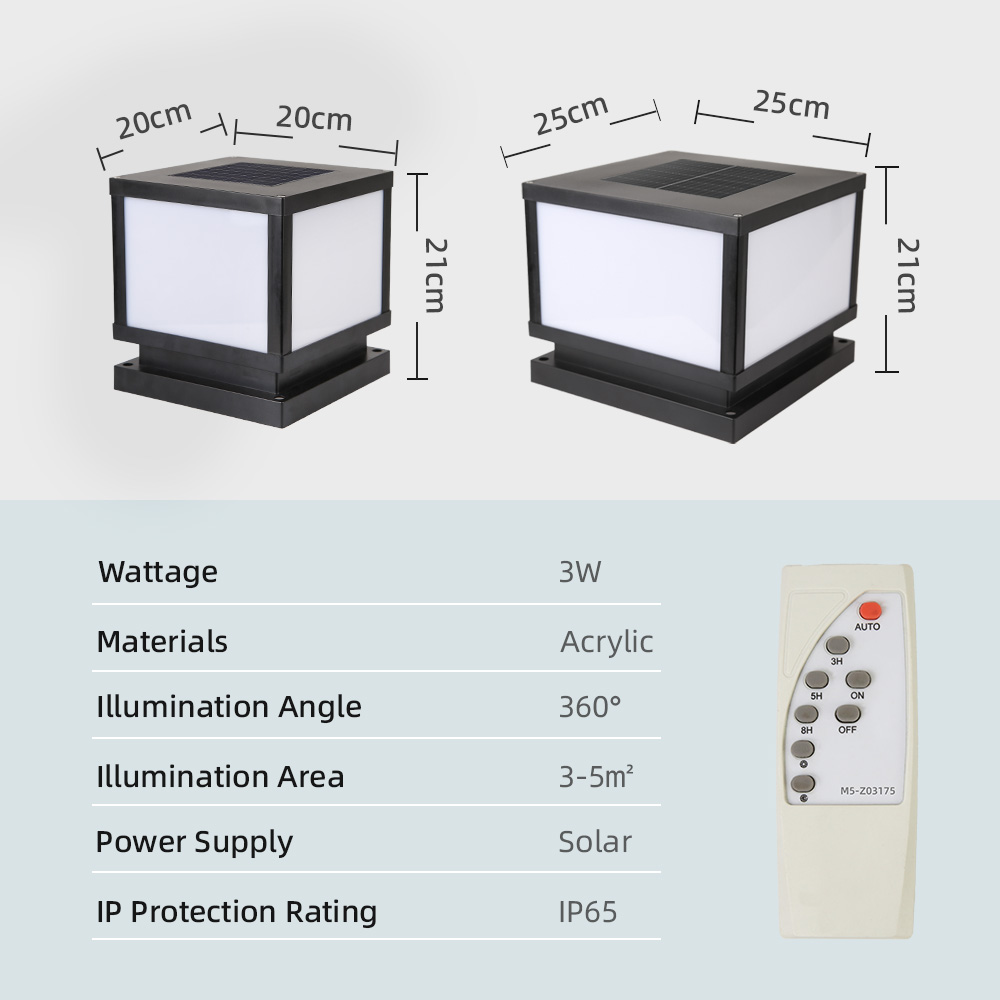 LED Solar Lights Outdoors Wate - огляд і ціна Outdoor Power Post