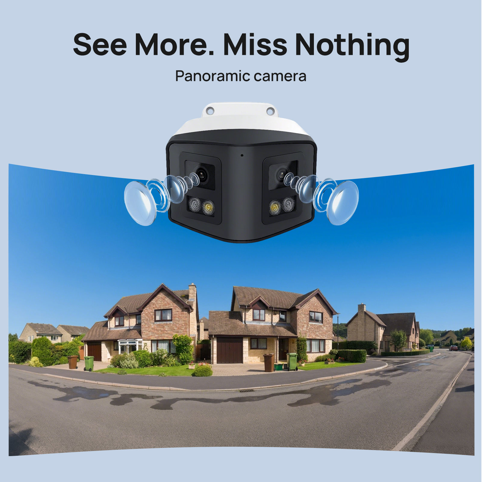 VIKYLIN 170° Panoramic Securit - огляд і ціна Outdoor Power Post