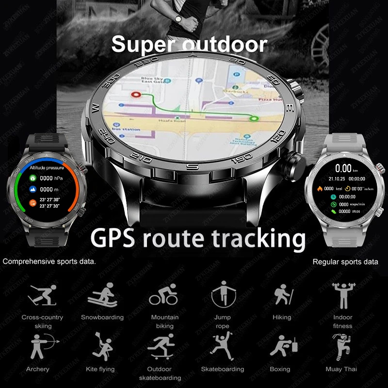 New GPS Track Smart Watch Men  - огляд і ціна Outdoor Power Wire