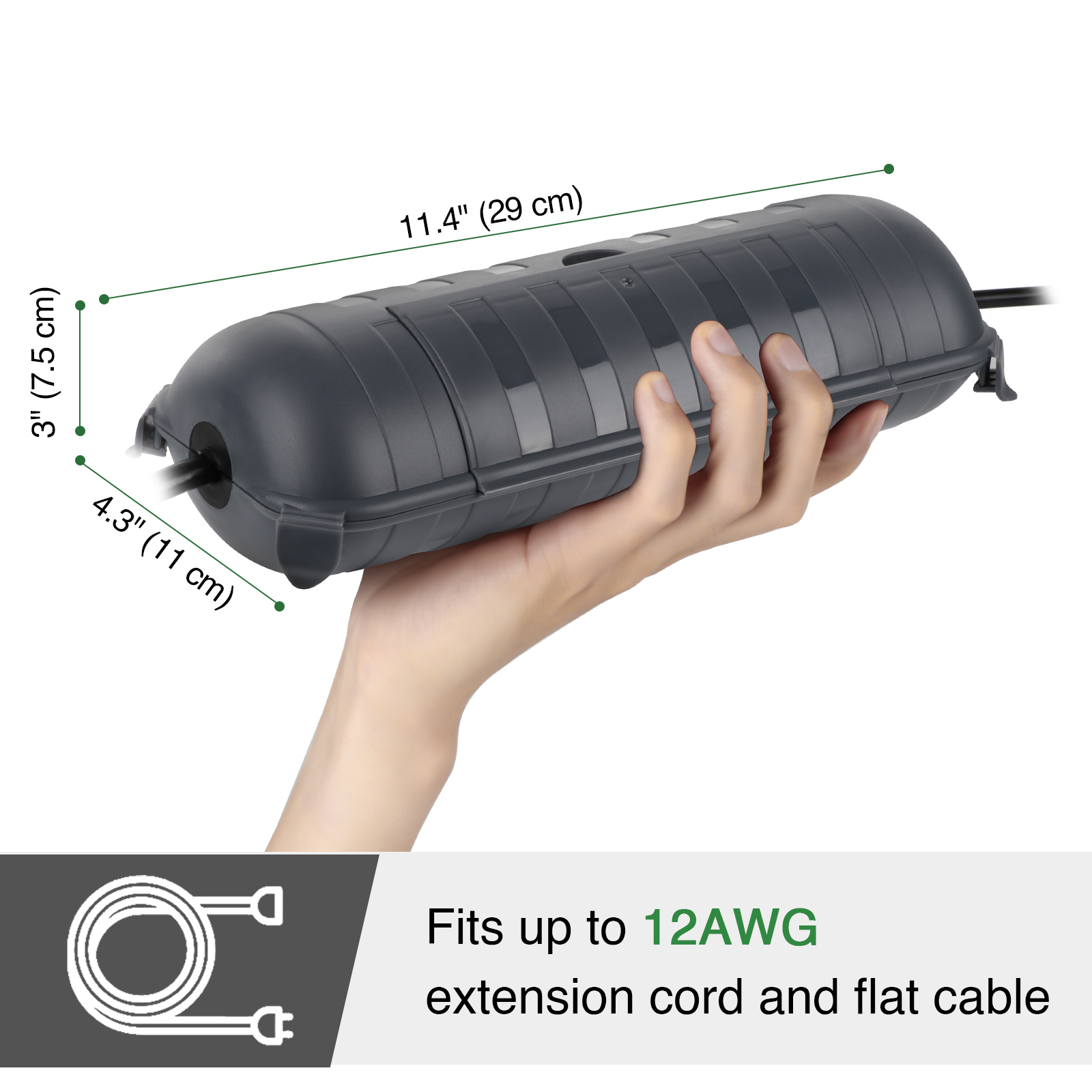 Large Weatherproof Outdoor Ele - огляд і ціна Outdoor Power Wire