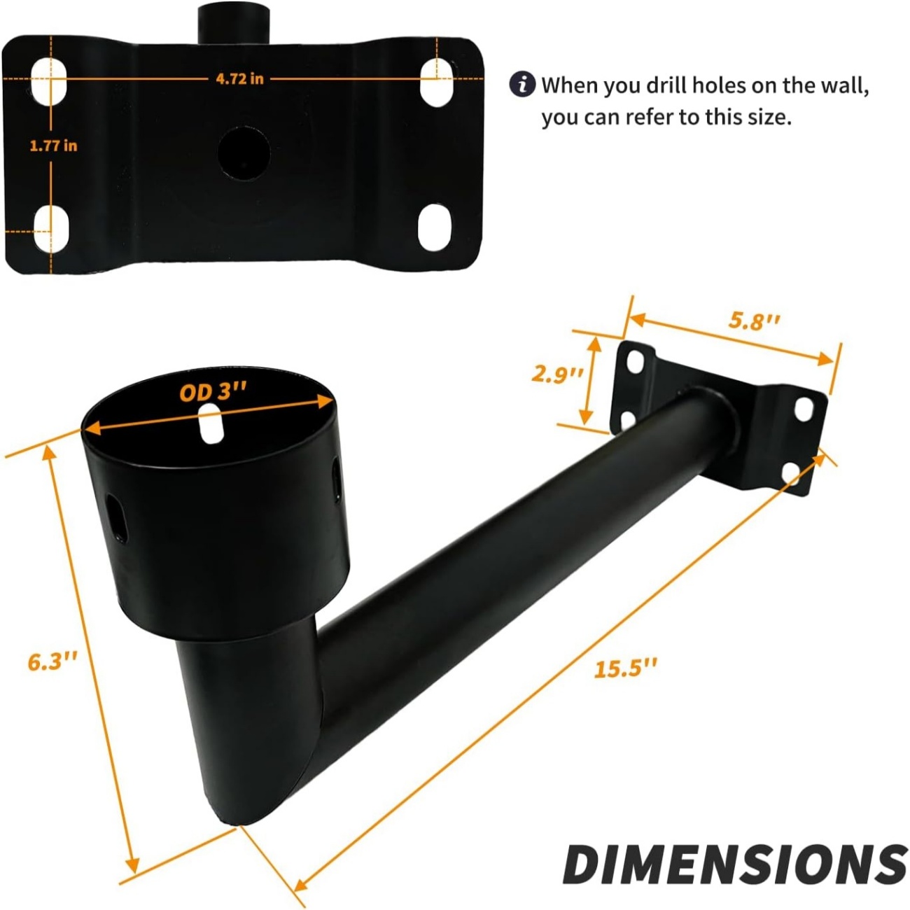 90 Degree Wall Mount Bracket L - огляд і ціна Outdoor Power Post