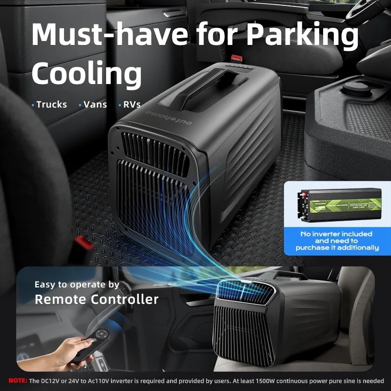 5200BTU Portable Air Condition - огляд і ціна Outdoor Power Garage