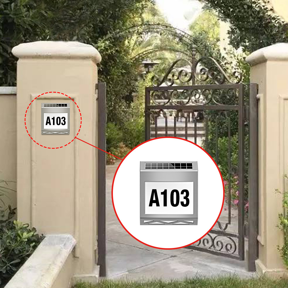Solar Powered Door Sign Light  - огляд і ціна Outdoor Power Number