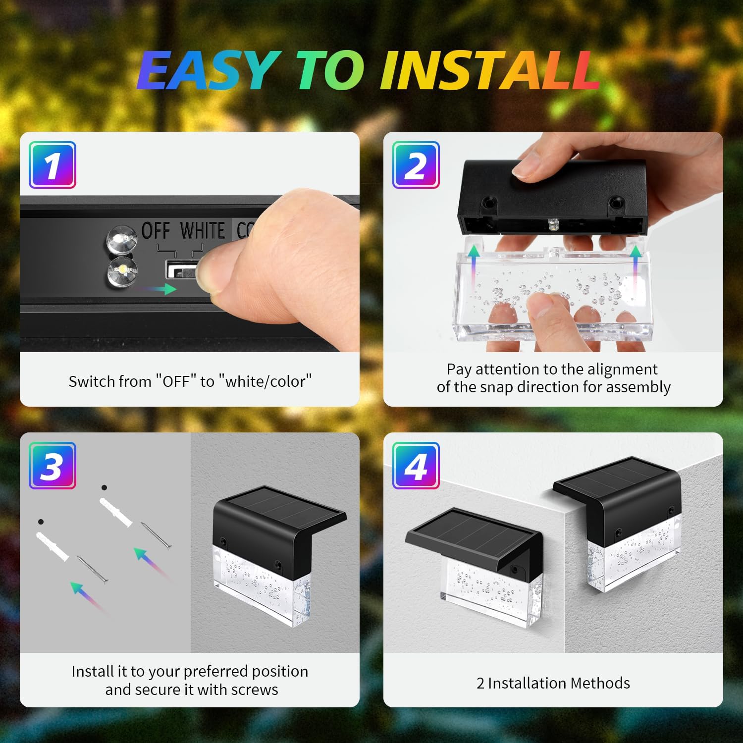 Solar Fence Lights Outdoor Wat - огляд і ціна Outdoor Power Post