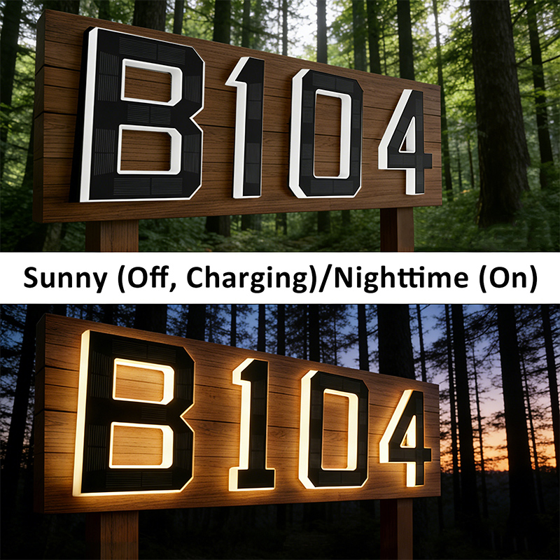 Solar Powered House Number Sig - огляд і ціна Outdoor Power Number