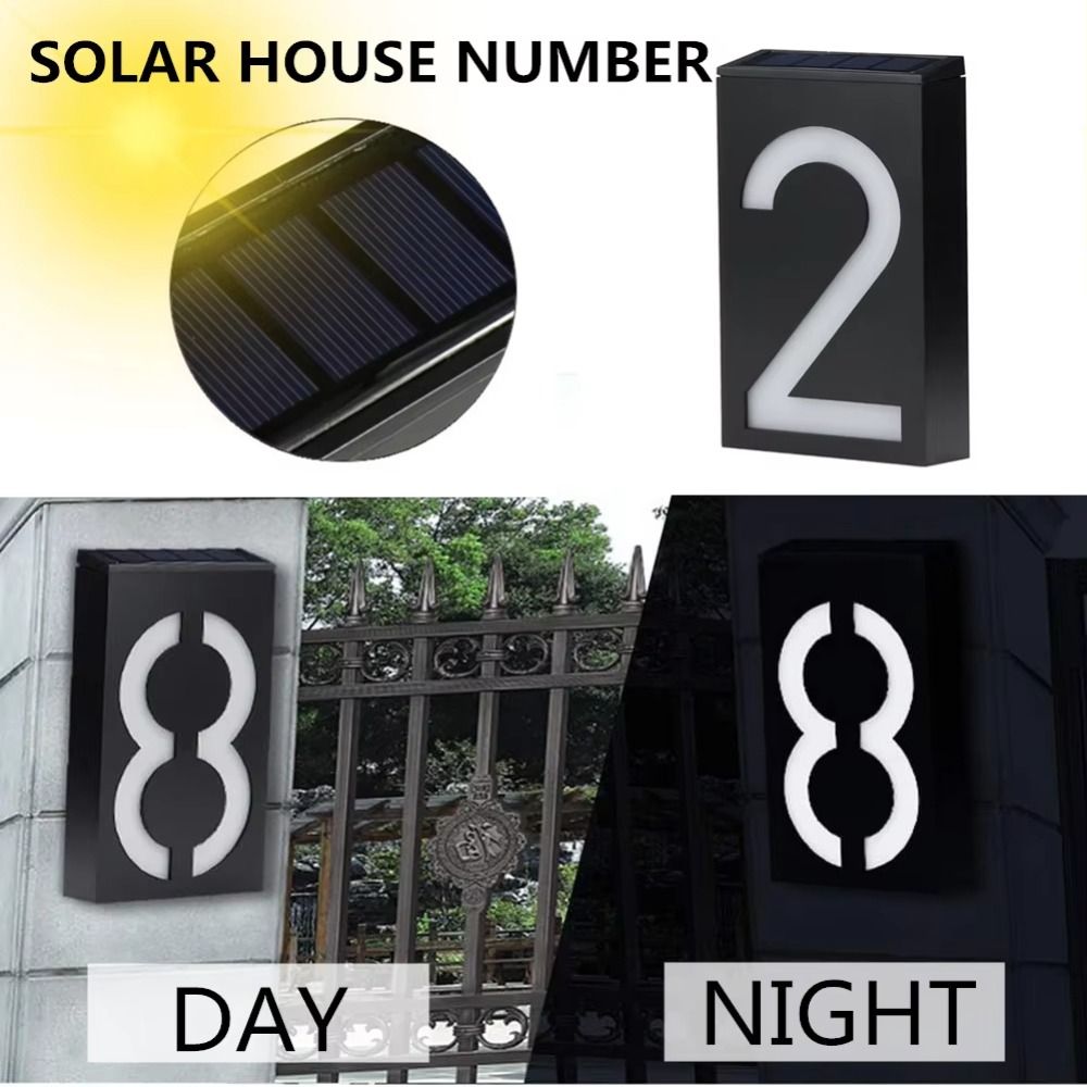 Easy Install Solar LED House N - огляд і ціна Outdoor Power Number