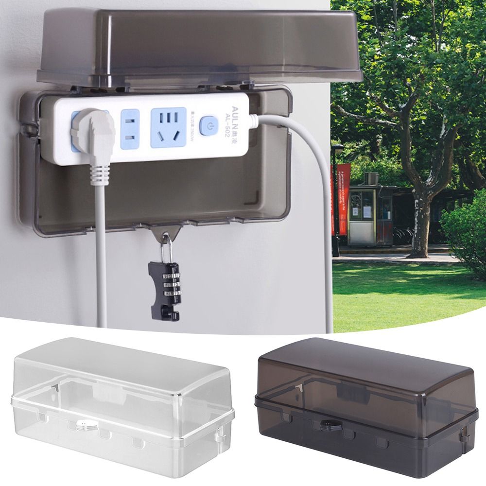 Portable Plastic Plug Box Anti - огляд і ціна Outdoor Power Lead Cover