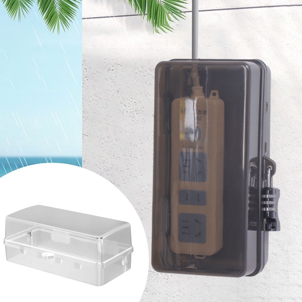 Portable Plastic Plug Box Anti - огляд і ціна Outdoor Power Lead Cover