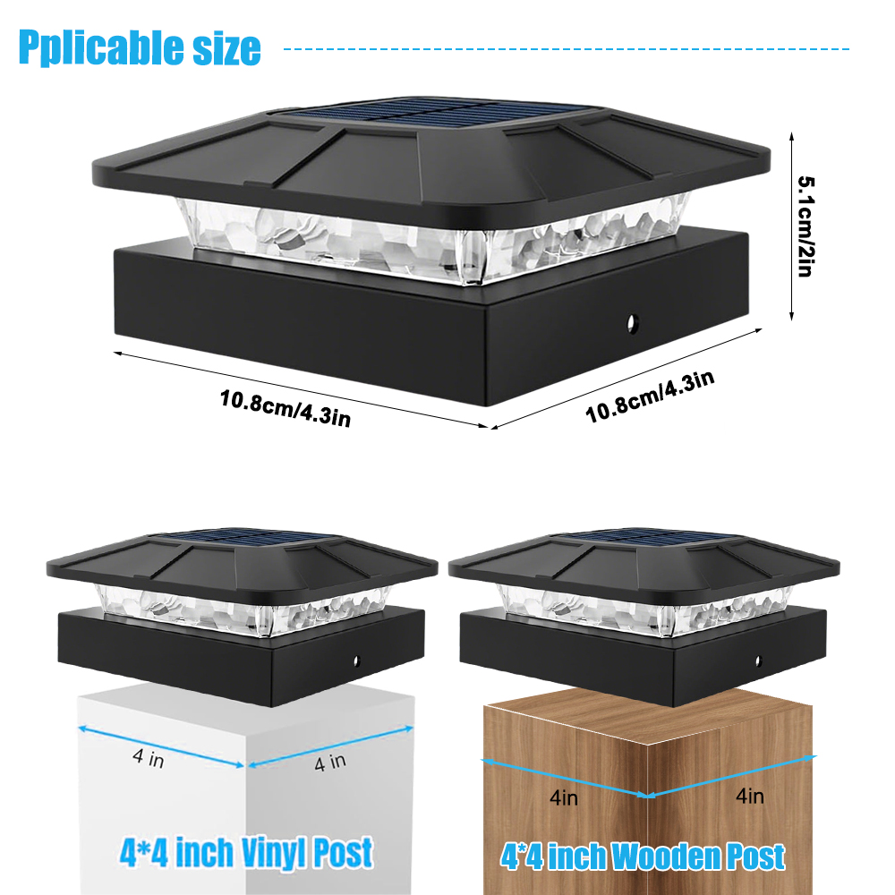 Outdoor Solar Post Cap Lights  - огляд і ціна Outdoor Power Post