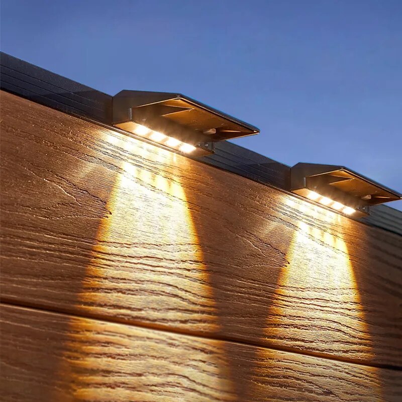 2 Pack Solar Wall Lights 4 LED - огляд і ціна Outdoor Power Post