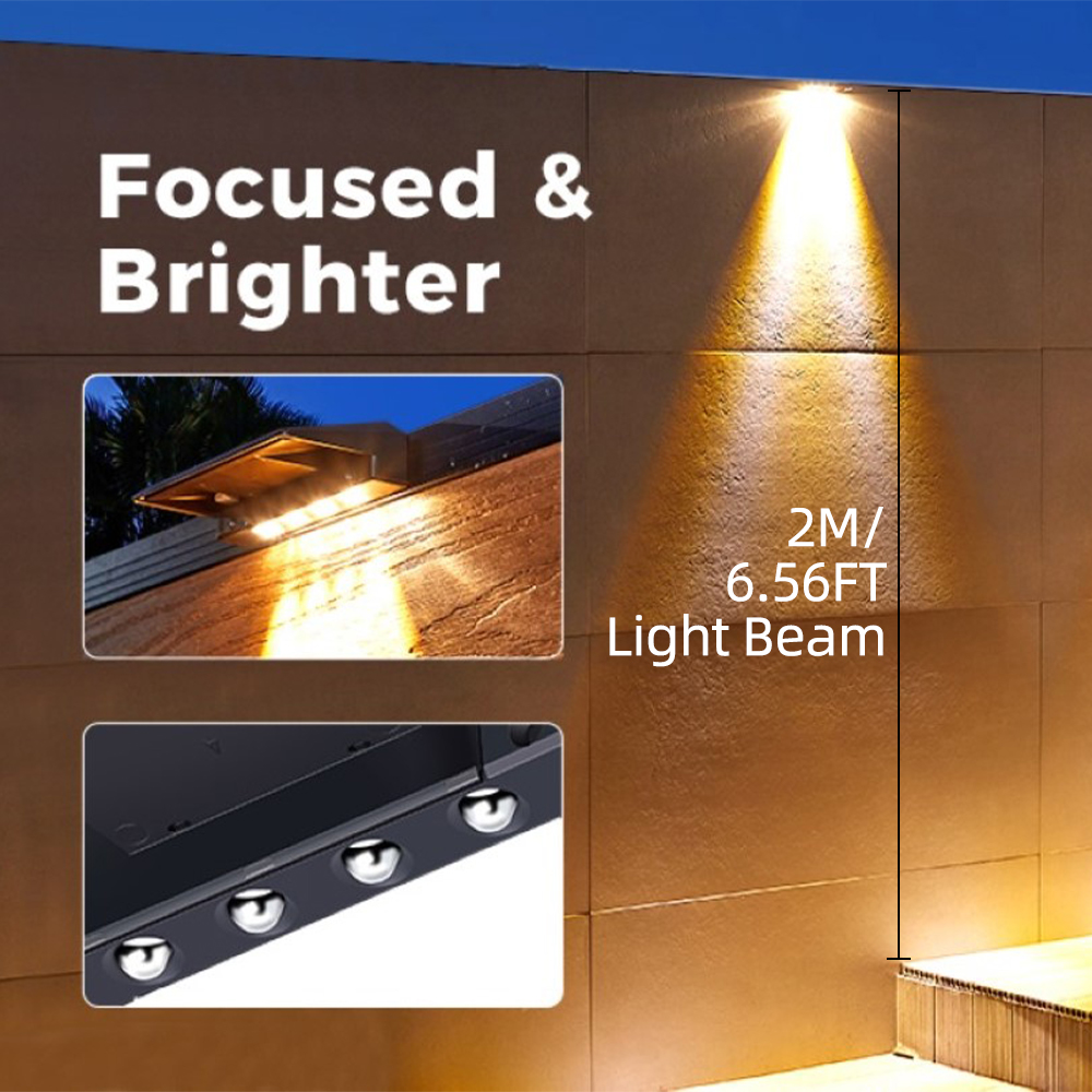 2 Pack Solar Wall Lights 4 LED - огляд і ціна Outdoor Power Post