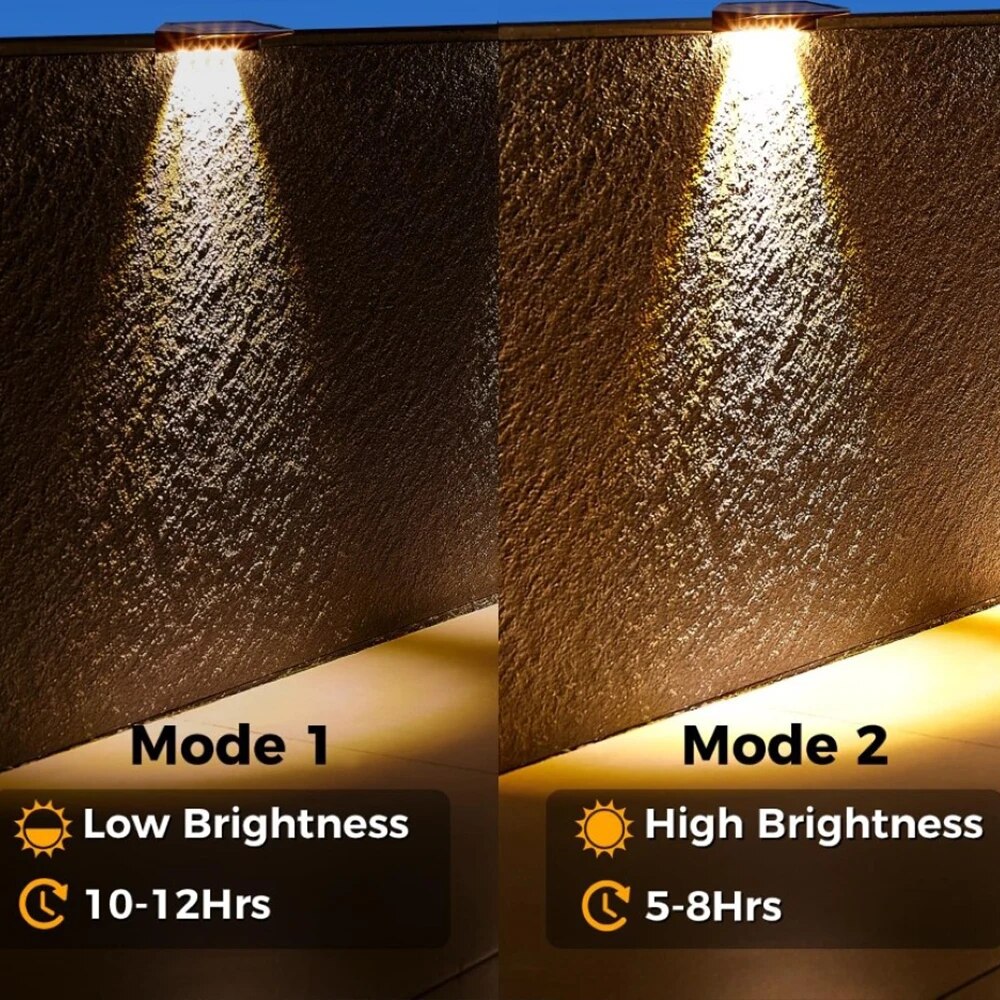 2 Pack Solar Wall Lights 4 LED - огляд і ціна Outdoor Power Post