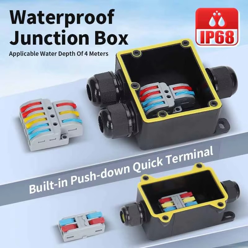 Junction Box Waterproof IP68 2 - огляд і ціна Outdoor Power Wire