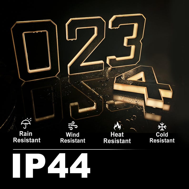 Solar LED House Number Sign Wa - огляд і ціна Outdoor Power Number