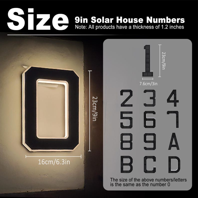 Solar LED House Number Sign Wa - огляд і ціна Outdoor Power Number