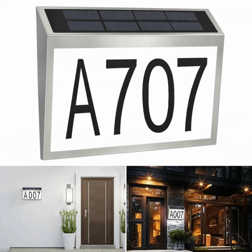 Easy Install Solar LED House N - огляд і ціна Outdoor Power Number