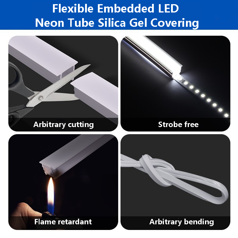 Flexible Embedded LED Neon Tub - огляд і ціна Outdoor Power Lead Cover