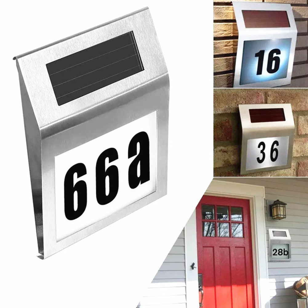 House Number LED Solar Lamp Wa - огляд і ціна Outdoor Power Number