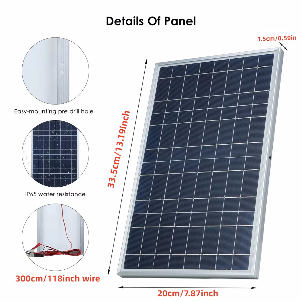 35W Solar Panel Kit Complete 1 - огляд і ціна Outdoor Power Kit