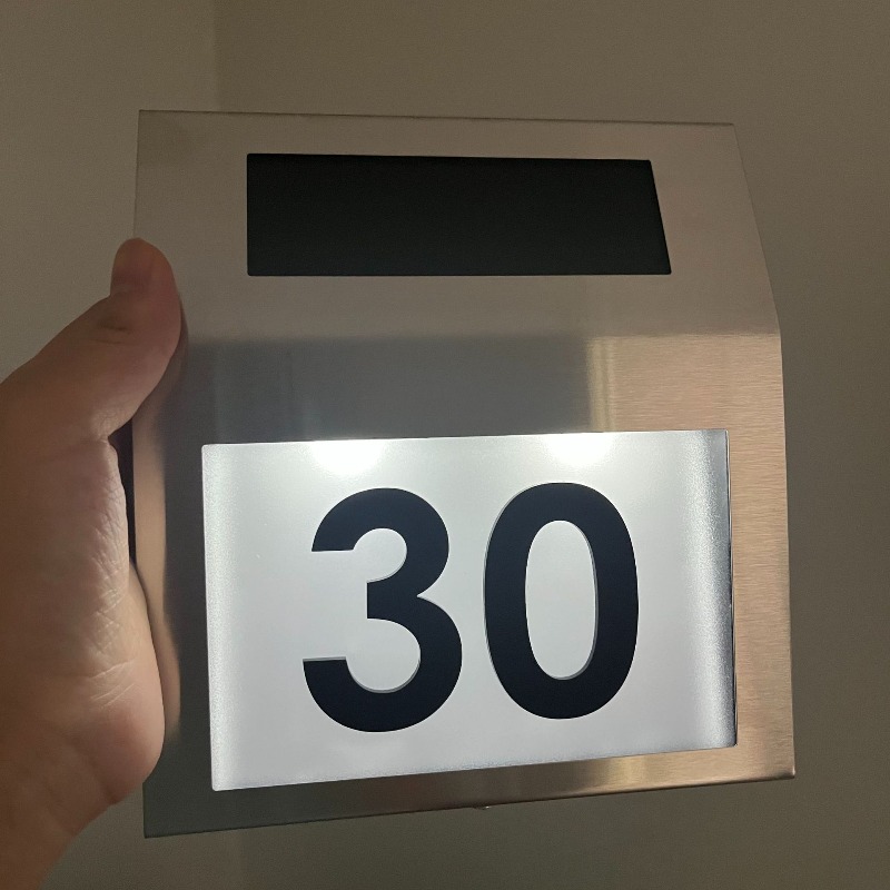 Custom Stainless Steel Light G - огляд і ціна Outdoor Power Number
