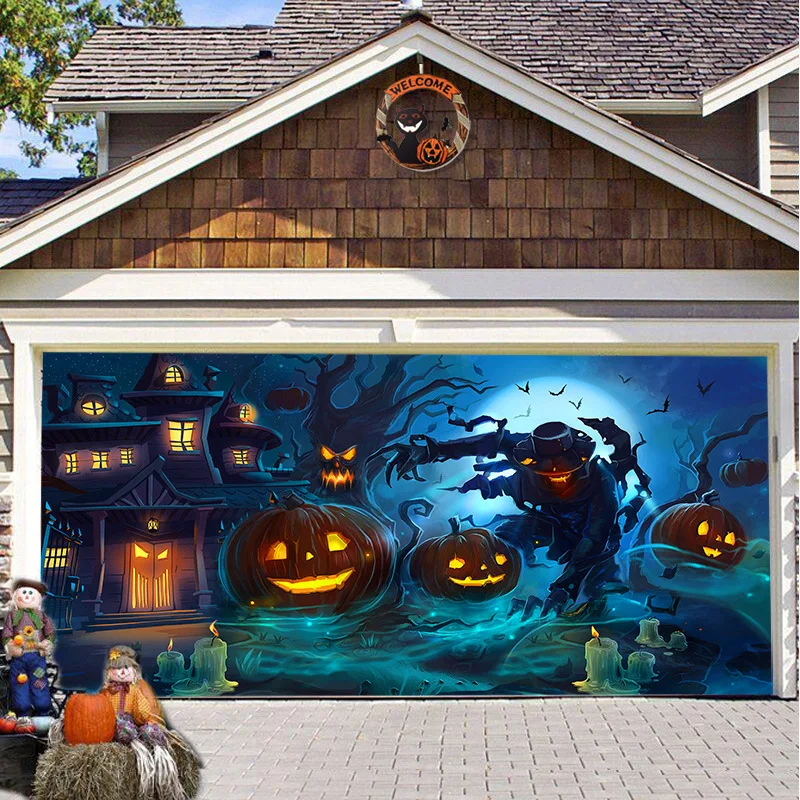 Spooky Halloween Garage Door B - огляд і ціна Outdoor Power Garage
