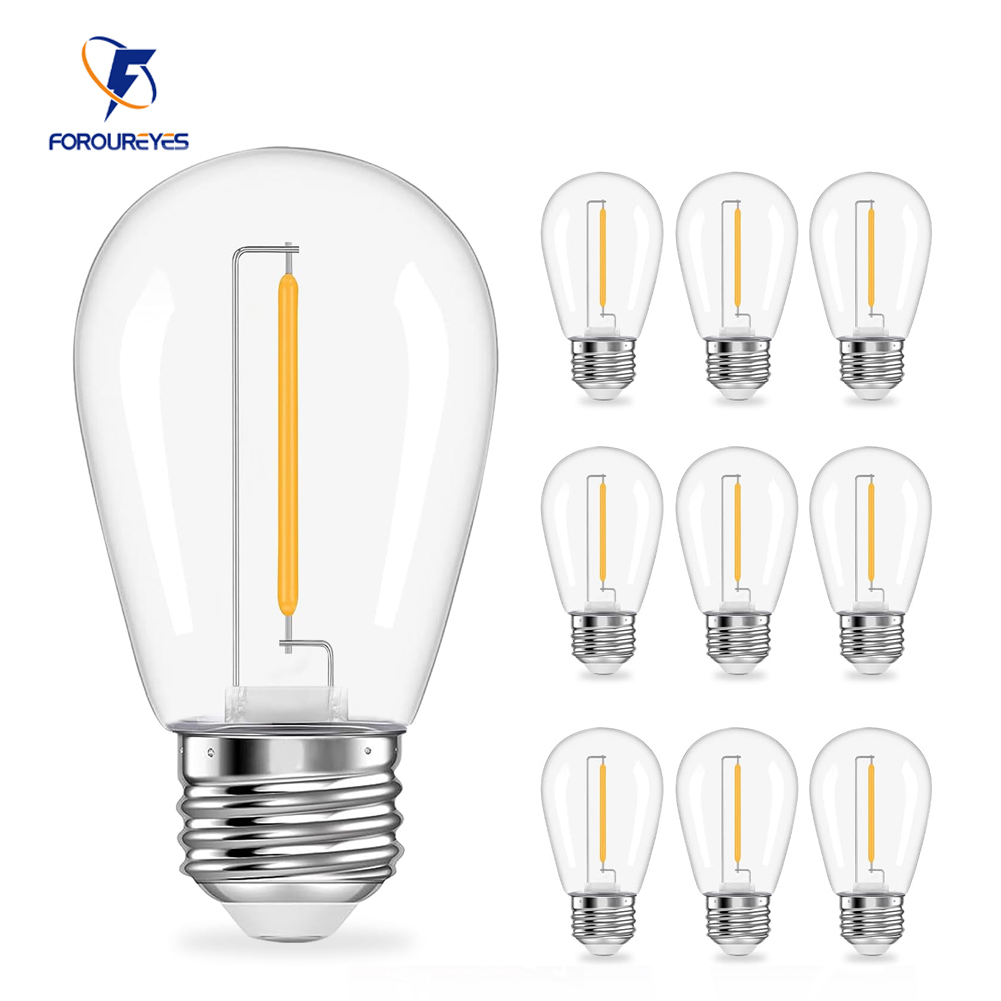 10Pack 5V 24V S14 Dimmable Fil - огляд і ціна Outdoor Power Lead Cover