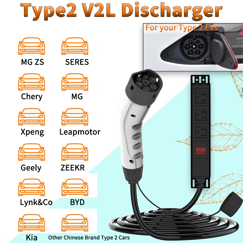WUFEN Portable Type 2 V2L Cabl - огляд і ціна Power Switch Outdoor
