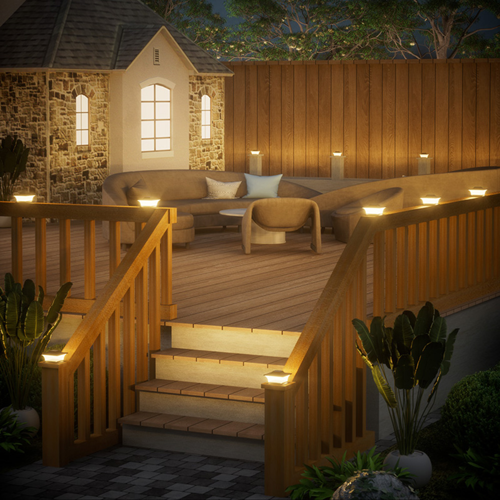 Solar Post Cap Light LED Fence - огляд і ціна Outdoor Power Post