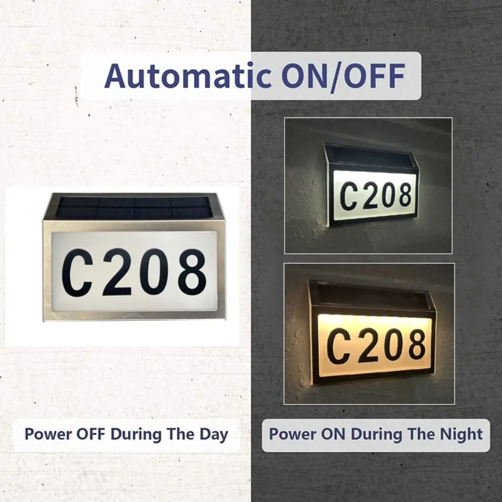 Easy Install Solar LED House N - огляд і ціна Outdoor Power Number
