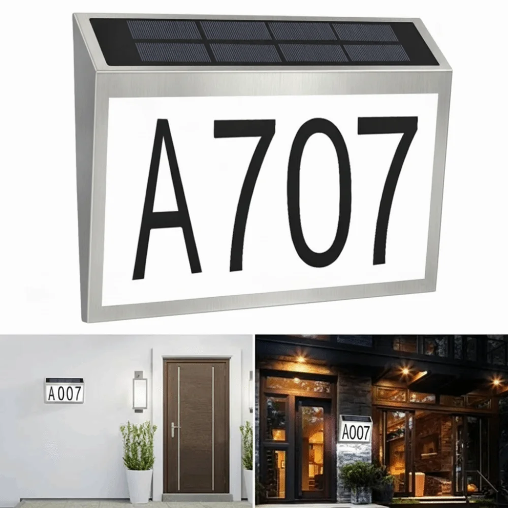 Easy Install Solar LED House N - огляд і ціна Outdoor Power Number